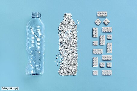 Lego stellt Baustein-Prototyp aus Recycling-PET vor
