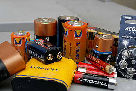Rücknahme von alten Batterien 