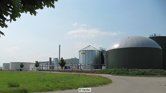 Biogasanlage von Schradenbiogas in Geislingen