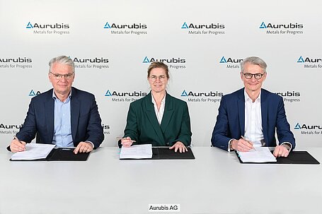 Vertragsunterzeichnung Aurubis AG und SMS Group