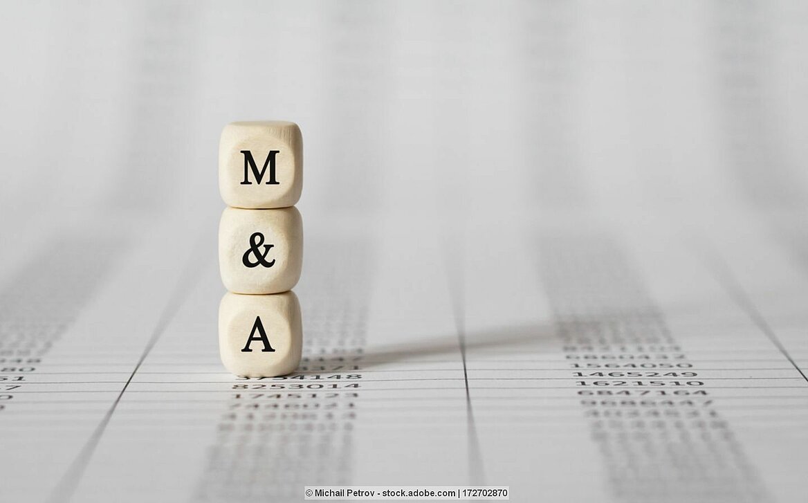 Buchstaben M und A für Mergers and Acquisitions
