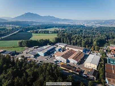Luftbild von einem der Paprec-Standorte in der Schweiz