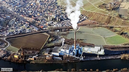 Illustration: Geplantes Klärschlammheizkraftwerk in Walheim