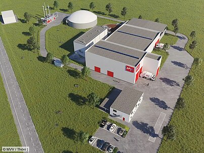 Spatenstich für neue Bioabfall-Vergärungsanlage von MVV in Bernburg an der Saale