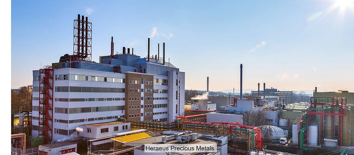 Recyclinganlage von Heraeus Precious Metals in Hanau