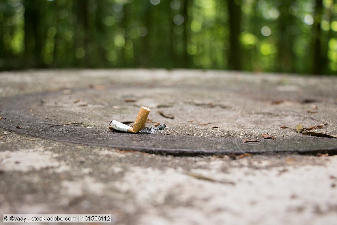 Zigaretten in der Landschaft (Symbolbild)