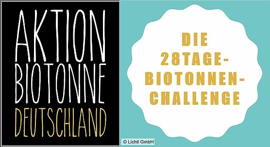 Zwei Plakate für die Aktion Biotonne Deutschland.