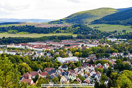 Die Stadt Bad Blankenburg in Thüringen.