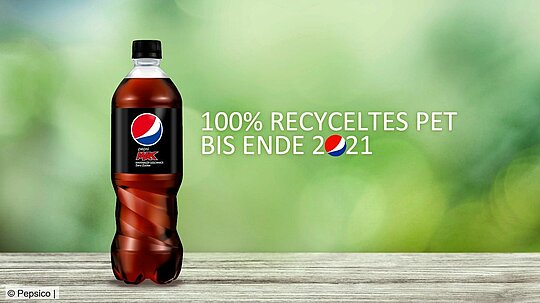 Pepsico will spätestens ab Ende 2021 ausschließlich rPET einsetzen