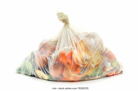 Boabfall in bioabbaubarem Kunststoffbeutel