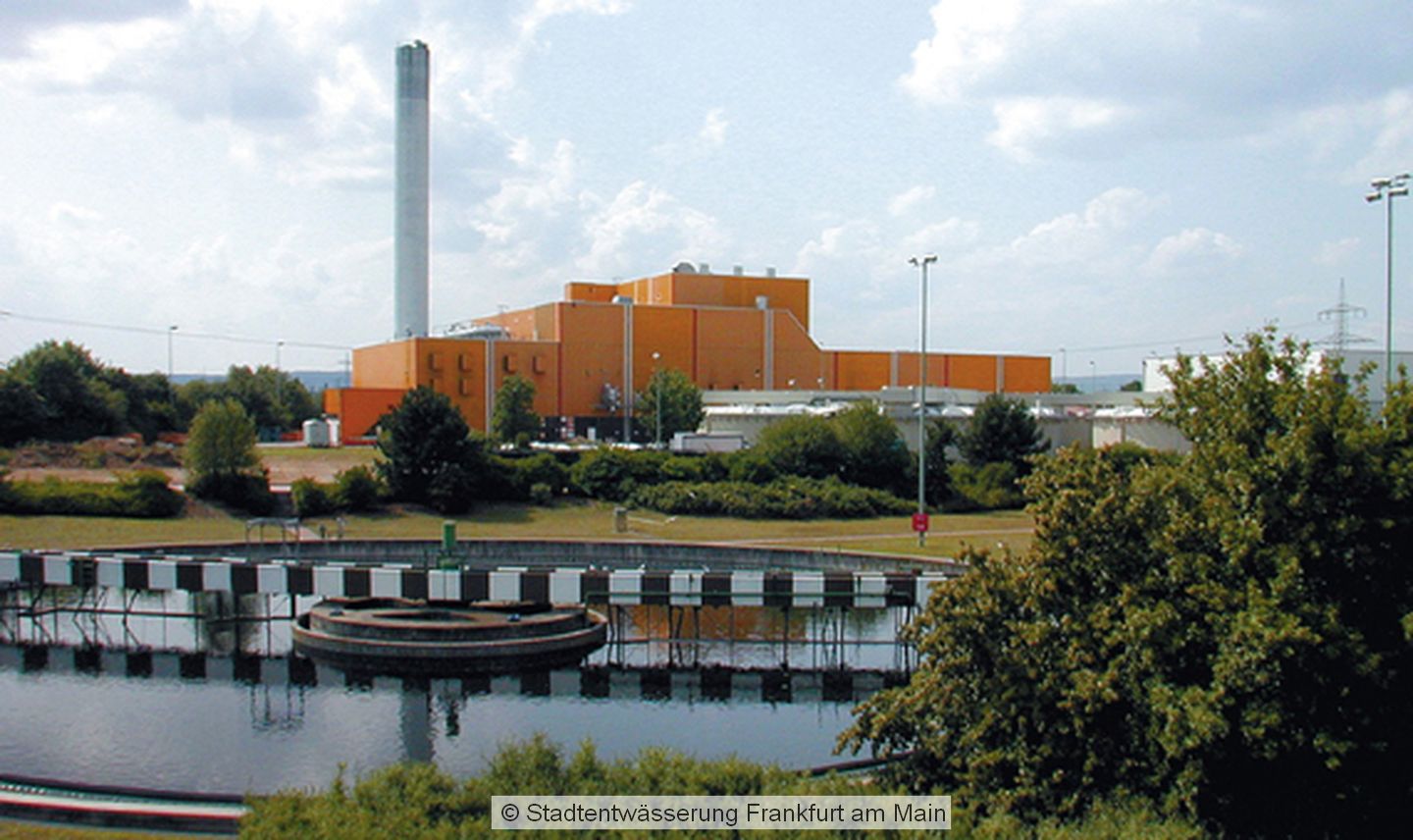 Die Schlammentwässerungs- und Verbrennungsanlage (SEVA) am Standort Sindlingen.